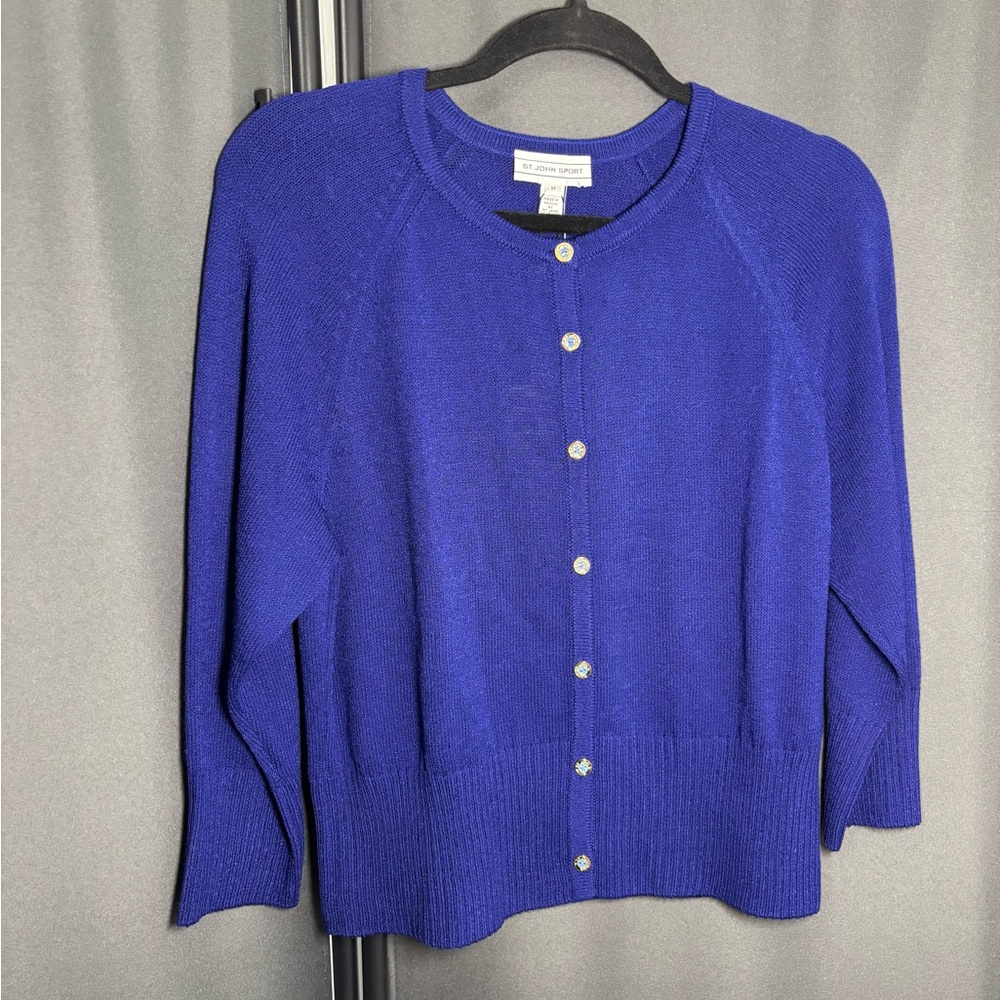 St. John Sport Button-Up Cardigan